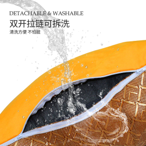 一片枫情床上靠背垫2023夏冰豆豆沙发凉席可拆洗老人卧室靠垫靠枕