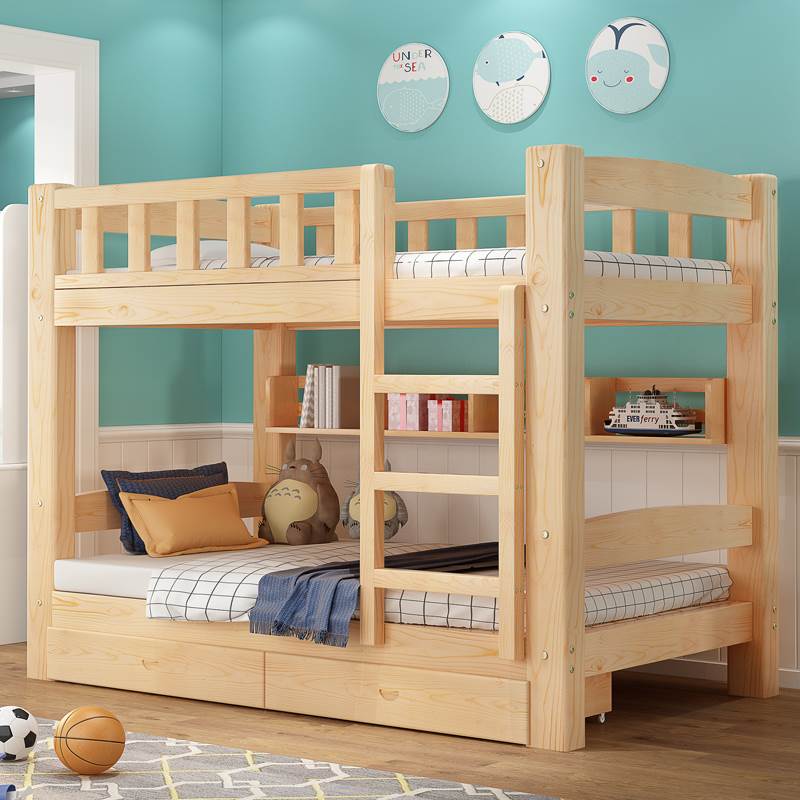 实木成人高低床子母床宿舍儿童上下床双层床两层高架双人床上下铺