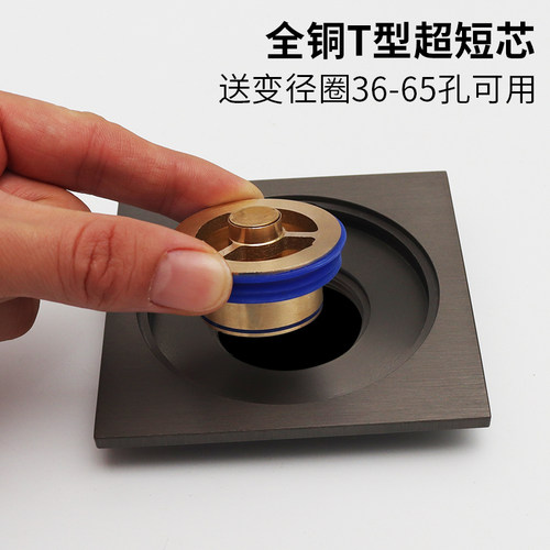 那笙全铜超短内芯防臭防虫地漏芯