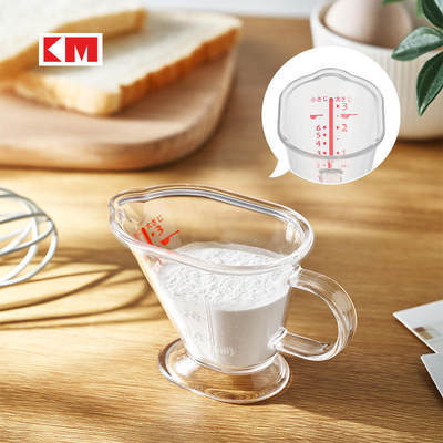 日本塑料量杯带刻度家用量匙计量杯厨房烘焙迷你透明测量杯50