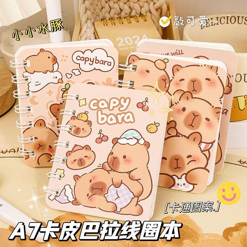 线圈本可爱卡通学生日记本迷你便携口袋记事本办公笔记本子