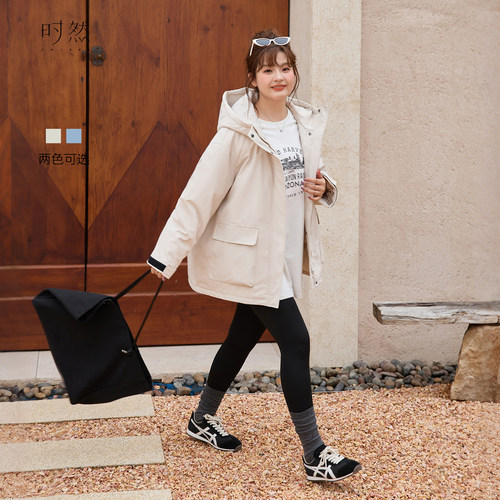 时然大码冬季保暖棉服