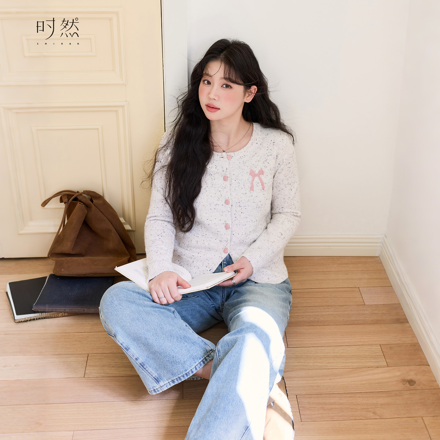 时然秋季针织开衫外套