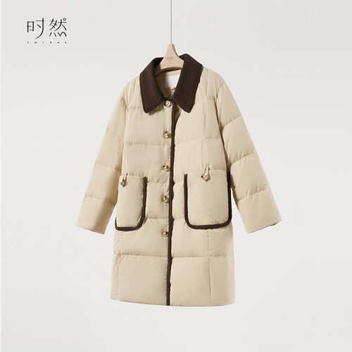 时然大码保暖加厚羽绒