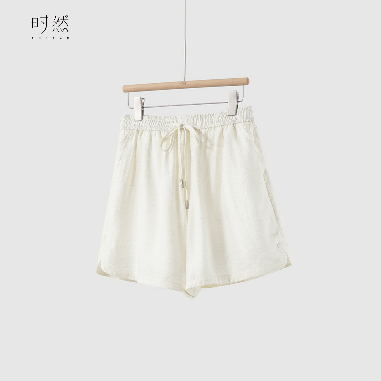 时然大码微胖25年夏季显瘦百搭遮肉松紧腰松弛感休闲通勤短裤,女装/女士精品,大码裤装,淘宝优惠券,粉丝福利购,淘宝优惠卷