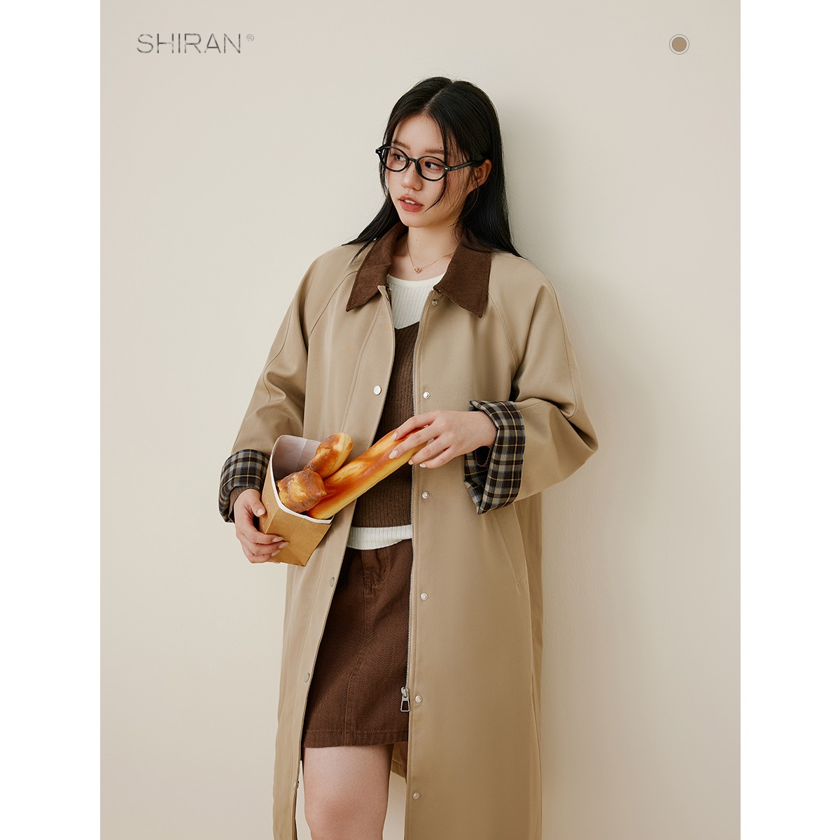 时然巨好看的厚外套大码