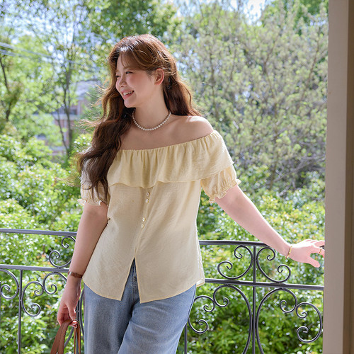 时然【清夏浮光】大码衬衫