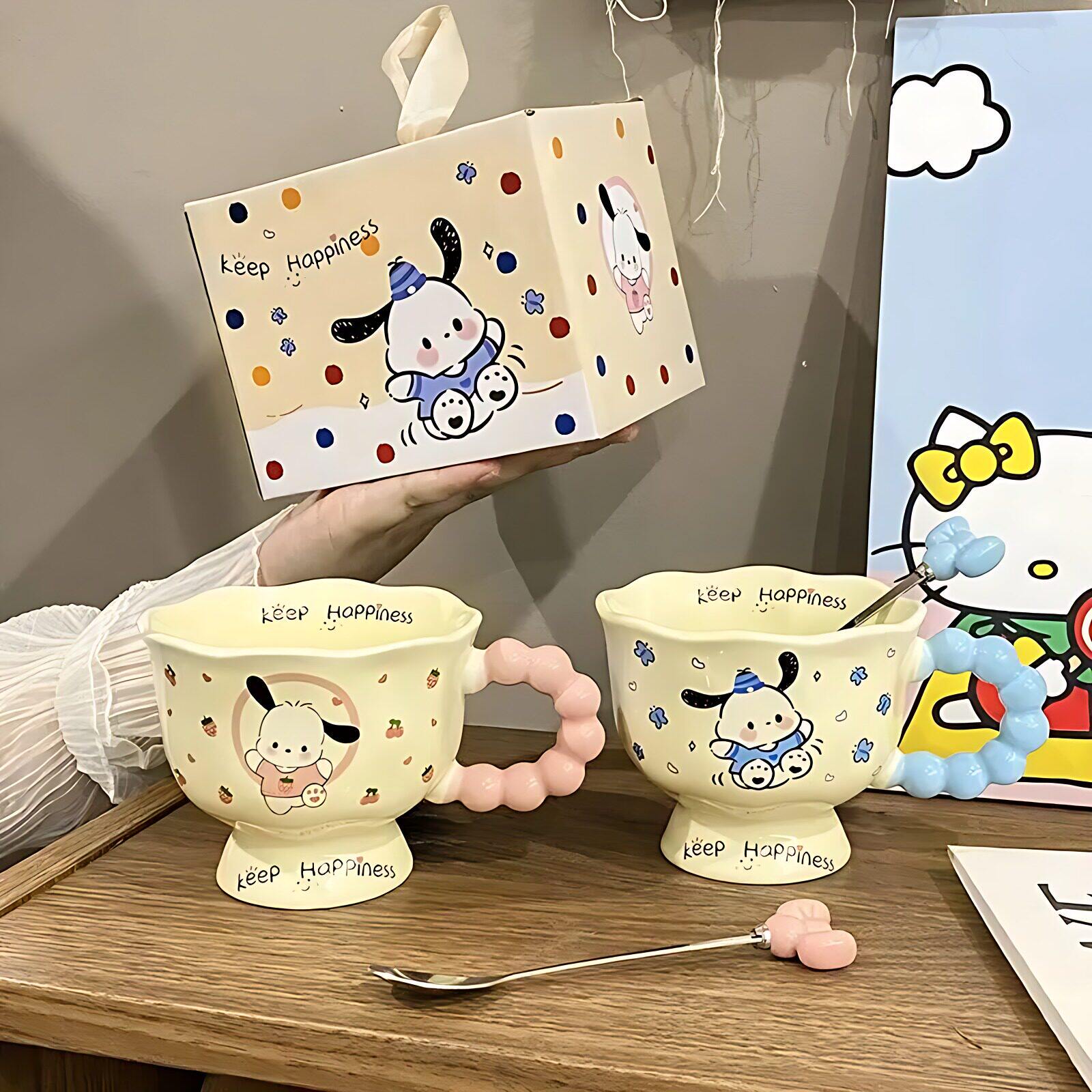 ins风小狗马克杯高颜值杯子陶瓷情侣水杯送女生生日礼物伴手礼品