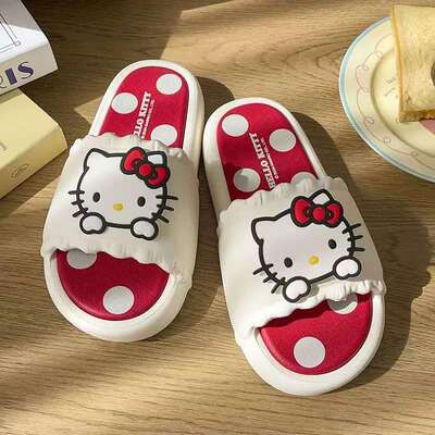 新款可爱卡通拖鞋EVA女士居家厚底踩屎感夏季可外穿防滑凉拖鞋女