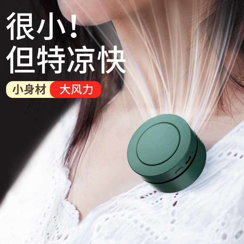 挂夹式usb小风扇挂脖随身夹腰超静音大风力小型学生宿舍2025新款U