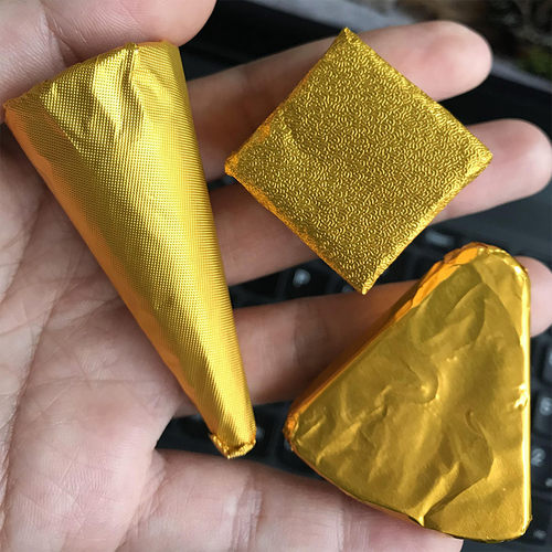 佳丽金色锡纸包装用铝箔纸细格纹