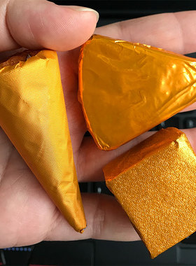 橙色锡纸包装用铝箔纸橘纹 7*7 8 9 10 12 15 20 30 45cm厘米正方