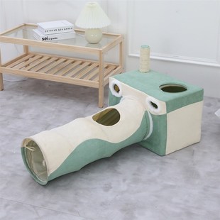 猫床猫咪窝四季 猫窝封闭式 通用猫屋帐篷猫抓板宠物用品猫隧道