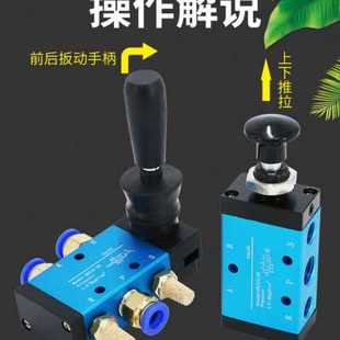 08手扳阀机械阀气缸阀门控制气阀手推手拉阀 气动开关手动阀4H210