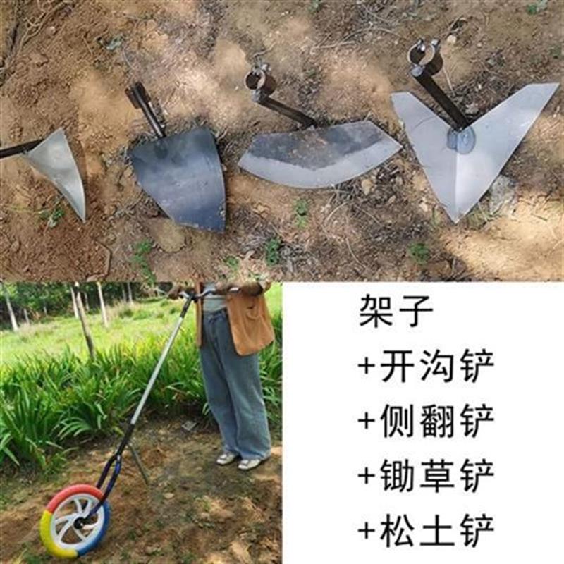 新草神器开沟g机小型p农用工具耕地机新型I开荒翻地松W土锄草锄地