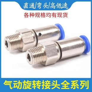 气管防打结直角快插弯头封箱机封切机360度万向高速旋转气动接头
