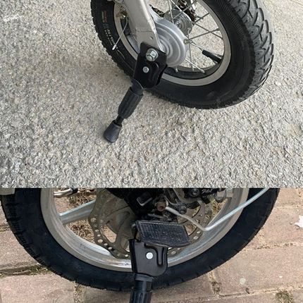 代驾车锂电车脚撑14寸折叠电动车自行车立脚架梯子加粗支撑脚支架