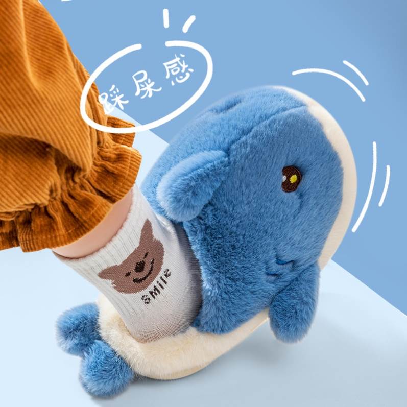 儿童棉拖鞋男童2023新款秋冬季幼儿小孩防滑软底包跟宝宝可爱防臭