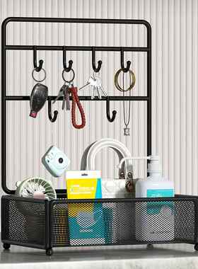 门口车钥匙收纳摆件置物架入户玄关桌面装饰家居杂物饰品进门挂架