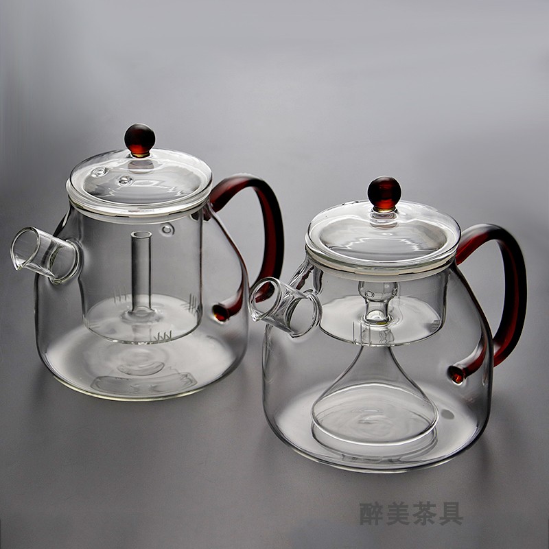 蒸茶壶煮茶器煮茶壶套组泡茶家用电陶炉玻璃烧水壶耐高温蒸汽茶具