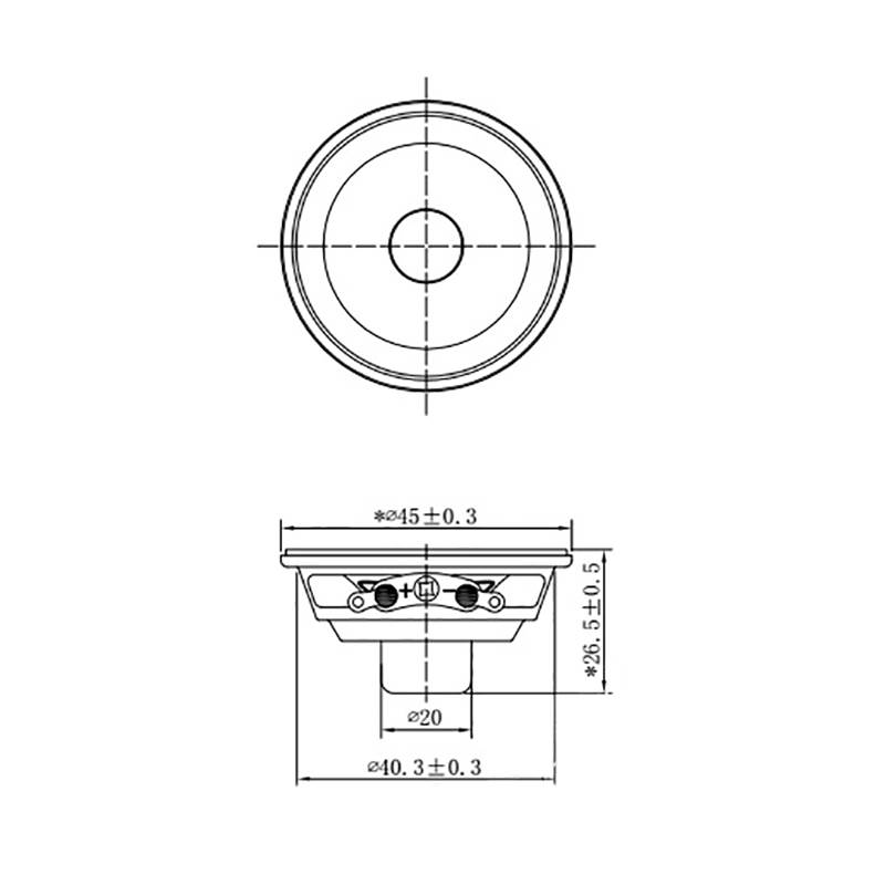 1.75寸全频扬声器45mm4欧5w瓦蓝牙多媒体音响低音喇叭4.5cm钕强磁