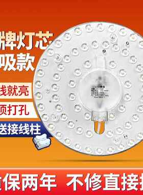 LED吸顶灯灯芯圆灯盘光源灯板替换灯管12W18W24W36W40W暖光黄光