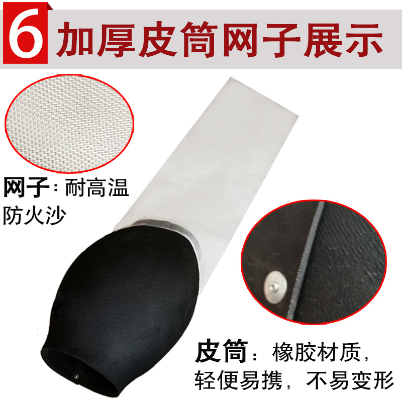 电动老式传统爆米花机大炮专用皮桶布袋皮篓子接米花帆布口袋子