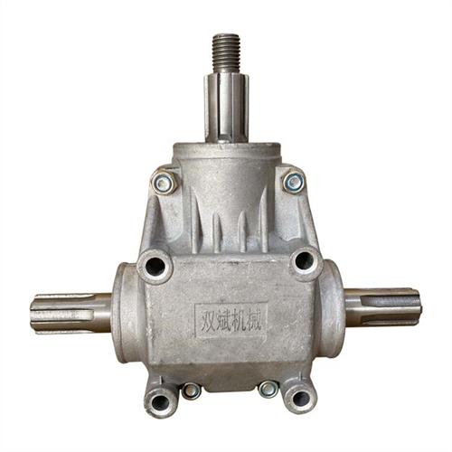 新品T型1:1直角齿轮减速机4模齿轮箱转向箱换向器90度转角器指向