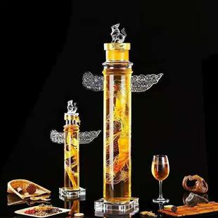 华表泡酒瓶大口径加厚密封透明白酒瓶20斤玻璃空酒瓶泡酒高硼硅