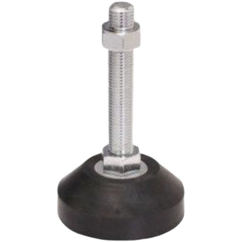 WAL22-D60-M12-L50/100/150 脚杯 防震固定调节型 全橡胶底座地脚