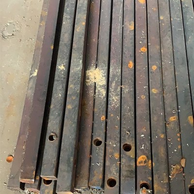 电动伸缩门轨道配件工厂路轨双轨道20mm导向方钢轨道钢平移门轨道