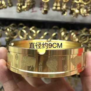 个性 黄铜竹节牙签桶纯铜烟灰缸迷你创意密封茶罐家用网红套装 创意