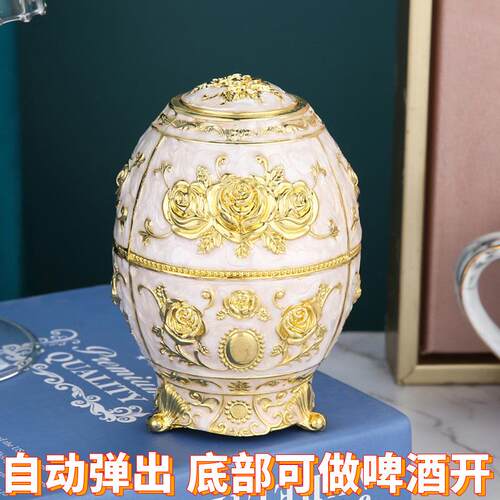 欧式牙签盒 创意家用客厅按压自动牙签筒 酒店餐厅高档牙签收纳罐