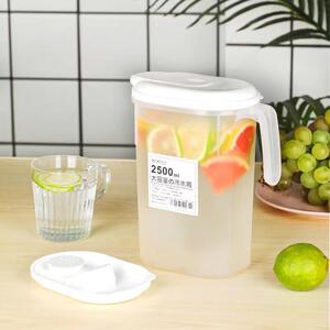 日式冰箱冷水壶夏日家用大麦茶大容量冷水壶清凉白色开壶杯