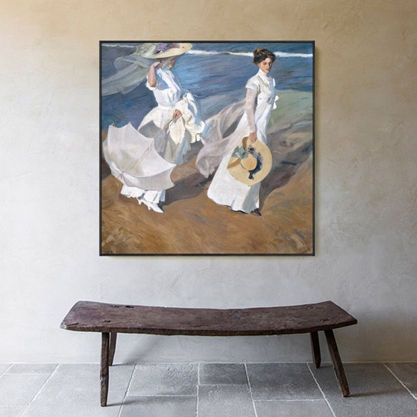 索罗拉 客厅沙发餐厅有框u画卧室画欧式人物无框画过道玄关装饰画