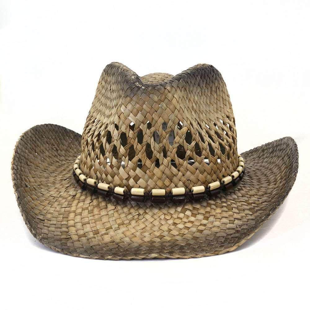 salty grass cowboy straw hat spray painted straw hat sun hat
