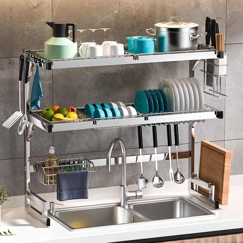 厨房置物架放碗沥水架滤水篮沥水碗筷碗盘盘子碗碟收纳层架