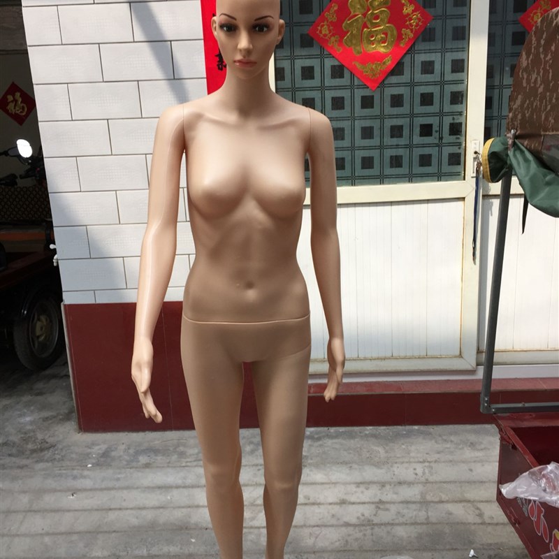 高档PE塑料模特 女模特全身模特道具 婚纱服装模特送假发送底座