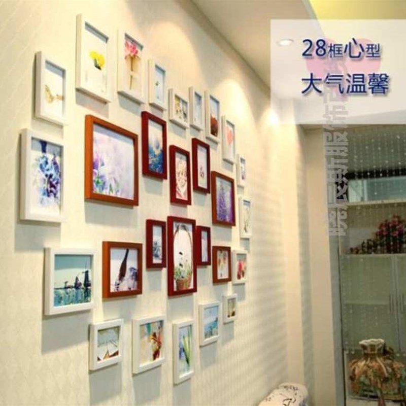 放相片的相框墙简约客厅照片墙装饰相框墙相片框相框创意挂墙组合