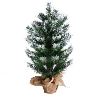 饰用品60 圣诞节装 90CM植绒喷雪圣诞树雪景树摆设绿色PVC雪树摆件