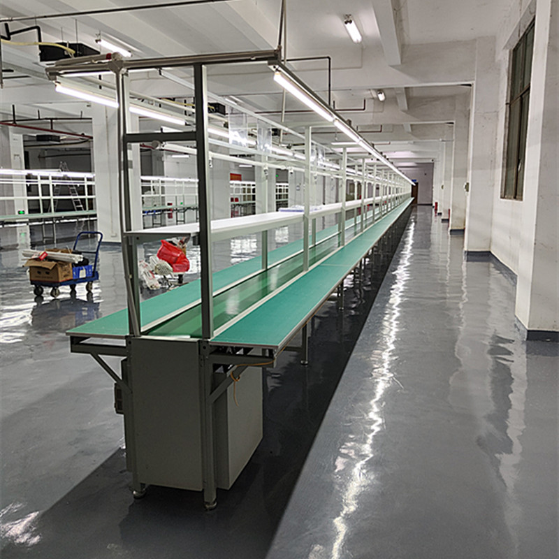 新品流水线车间不锈钢流水线自动化生产线L皮带输送机接防静电工