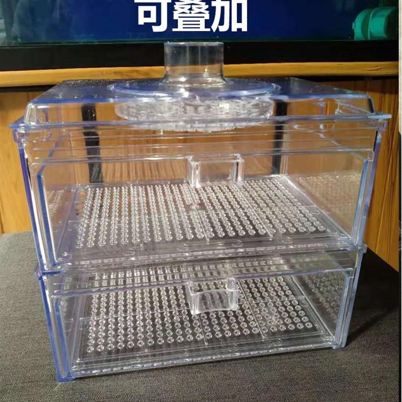 鱼缸过滤器干湿分离滴流盒雨淋抽屉式亚克力下沉式上槽底滤定自制
