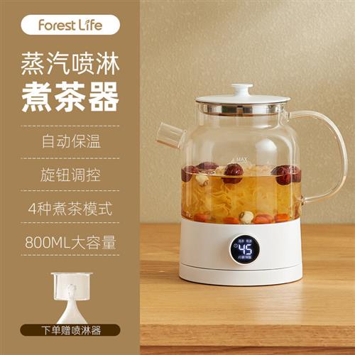 玻璃养生壶家里用 煮茶器家用喷淋式养生壶办公室小型全自动一体