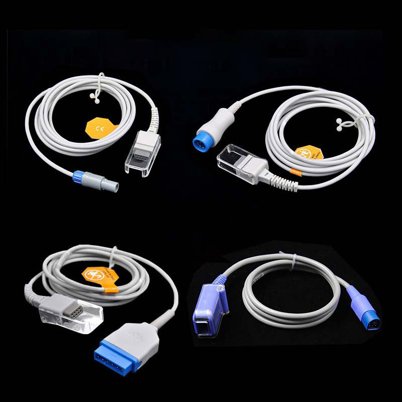 迈瑞心电监护仪血氧探头延长线6针7针血氧饱和度探头GE主电缆配件