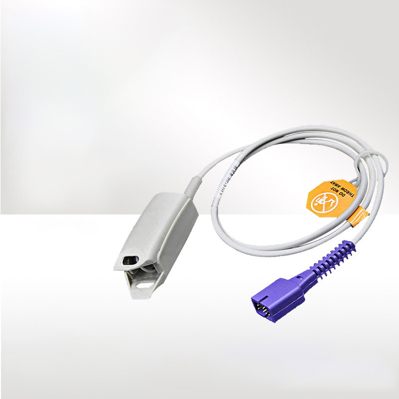 心电监护仪血氧探头指夹指套耳夹分体式血氧饱和探头配件兼容7针