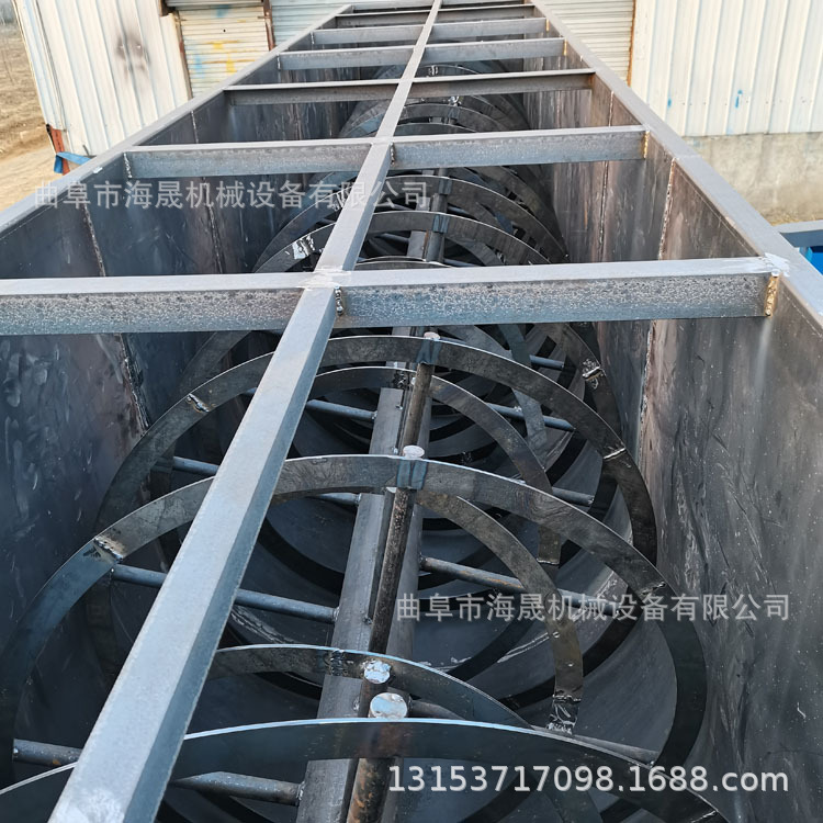 海晟 卧式螺带混合机 均匀拌料机 物料化工粉体螺带搅拌机