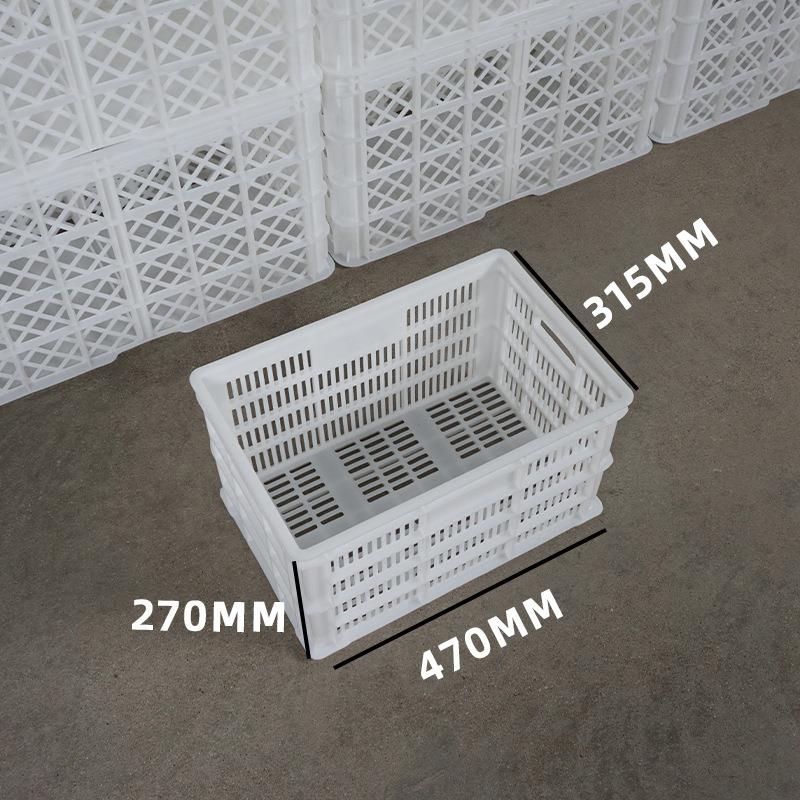 家全新PE中箱鸡加蛋筐 叠蔬菜周水果厂转箱0NOD斤熟胶框