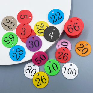 数字号码牌果树木牛羊序号编号记号牌桑拿搓澡防水手牌钥匙牌定制