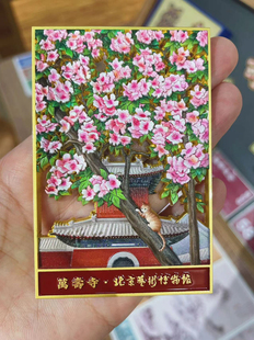 中国艺术博物馆万寿寺冰箱贴后花园风景金属冰箱贴景点文创礼物