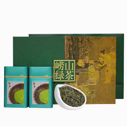 崂茗崂山绿茶2026新茶礼盒装浓香特级春茶250g豆香茶叶青岛特产